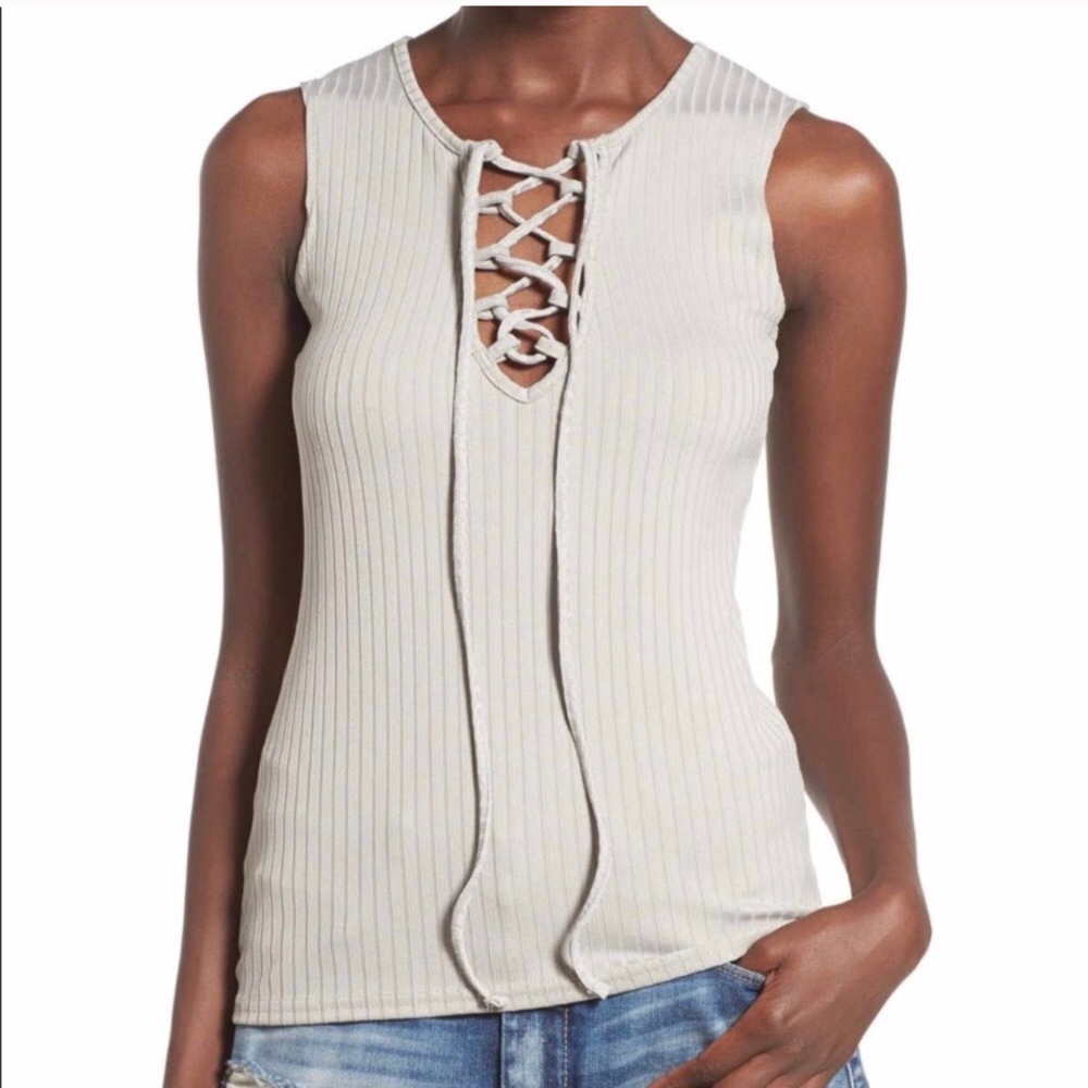 MISSGUIDED Lace Up Tank